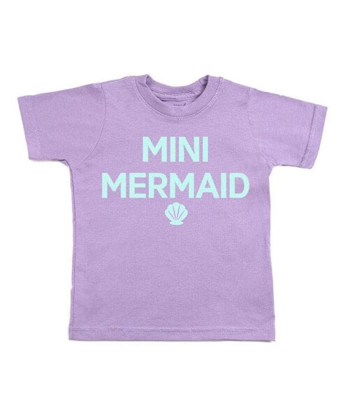 Little and Big Girls Mini Mermaid T-Shirt