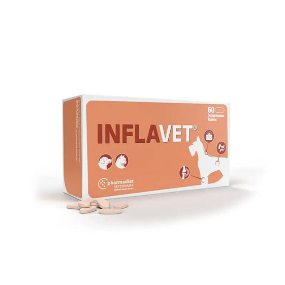 PHARMADIET Inflavet Pet Supplement 60 Units