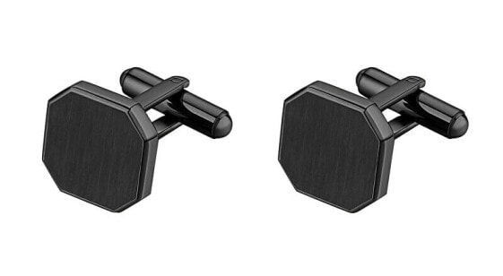 Запонки стильные Elegant black cufflinks Ink BIK107 от бренда Brosway