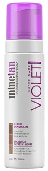 Self Tanning Foam for Dark Tanning Violet (Super Dark 1 Hour Express Tan) 200 ml