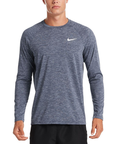 Men's Heather Hydroguard Long Sleeve Swim T-Shirt