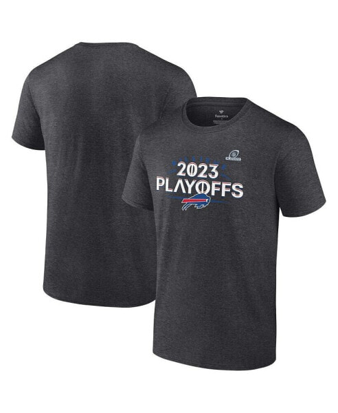 Men's Heather Charcoal Buffalo Bills 2023 NFL Playoffs T-shirt