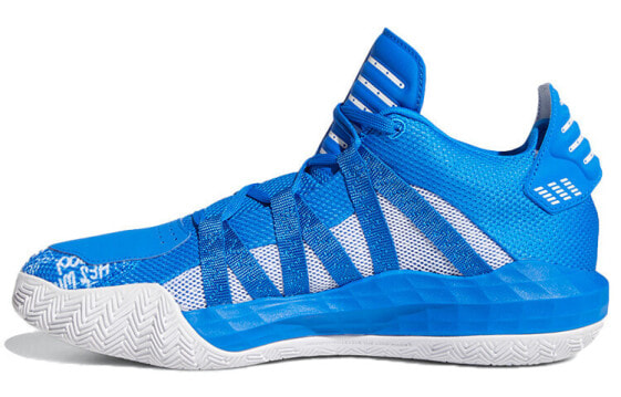 adidas D lillard 6 减震防滑耐磨 低帮 篮球鞋 男款 蓝色 / Баскетбольные кроссовки Adidas D lillard 6 EH2441