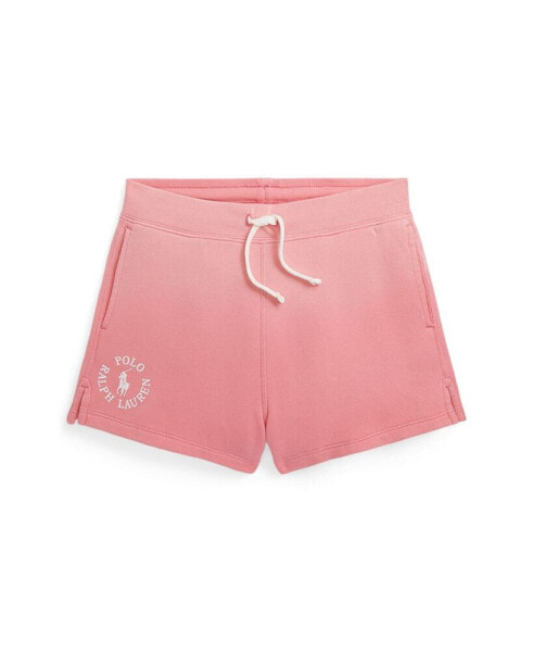 Big Girls Big Pony Logo Cotton Terry Shorts