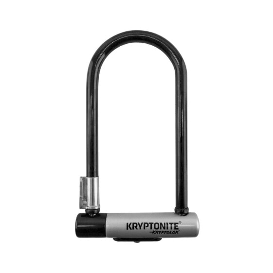 Замок велосипедный Kryptonite KryptoLok U-Lock - 4 x 9", с ключом, черный, в комплекте крепление