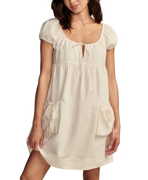 Women's Market Puff-Sleeve Shift Dress