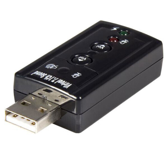 StarTech.com Virtual 7.1 USB Stereo Audio Adapter External Sound Card - 7.1 channels - USB