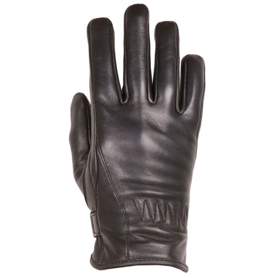 HELSTONS Cream woman leather gloves