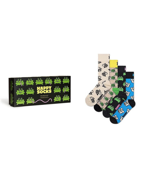 Happy Animals Socks Gift Set, Pack of 4
