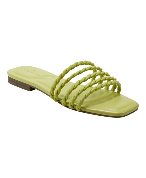 Women's Soyou Open Toe Flat Slip On Sandals