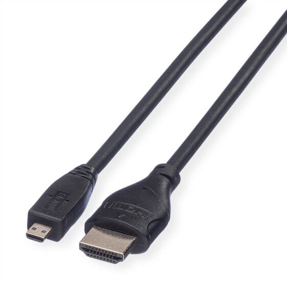 ROTRONIC-SECOMP Green HDMI High Speed Kabel mit Ethernet ST - Micro ST 2 m 11.44 - Cable - Digital/Display/Video
