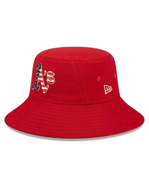Men's Red Oakland Athletics 2023 Fourth of July Bucket Hat