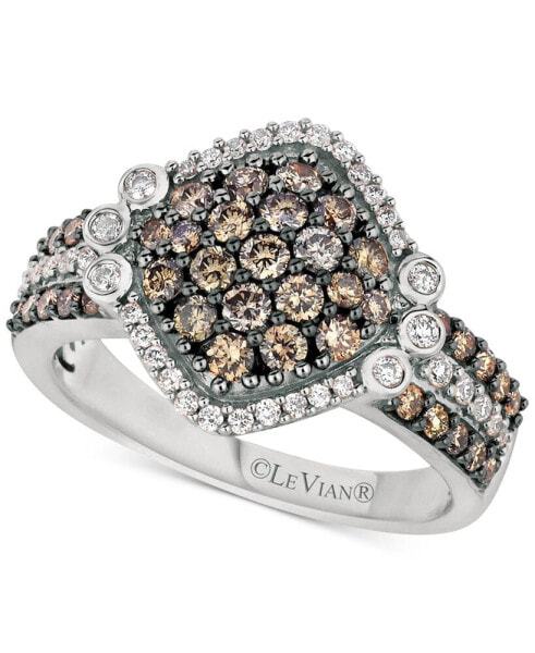 Chocolatier® Diamond Cluster Ring (1-1/8 ct. t.w.) in 14k White Gold