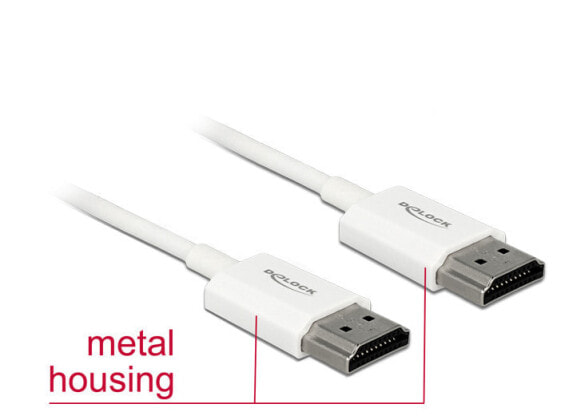 Delock 85139 - 4.5 m - HDMI Type A (Standard) - HDMI Type A (Standard) - 3840 x 2160 pixels - 3D - White