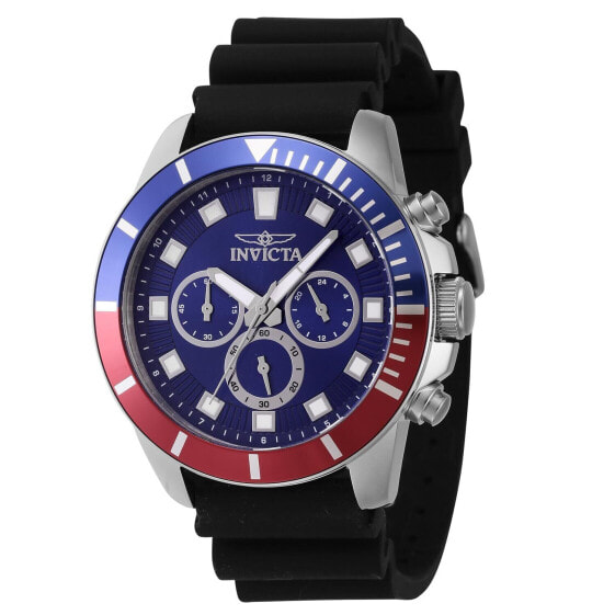 Часы Invicta Pro Diver Silicone 45mm Black Chronograph Rugby