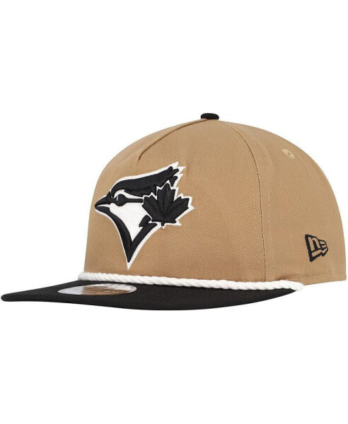 Men's Khaki/Black Toronto Blue Jays Golfer Snapback Hat