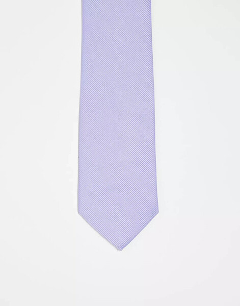 ASOS DESIGN tie in lilac