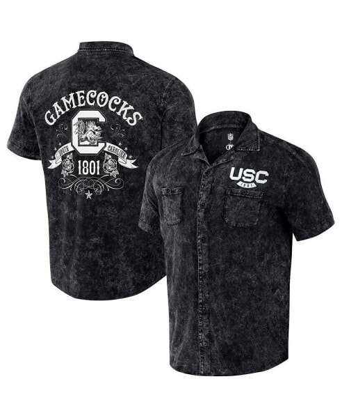 Рубашка мужская Fanatics коллекция Darius Rucker от Black Distressed South Carolina Gamecocks с заклепками в командных цветах