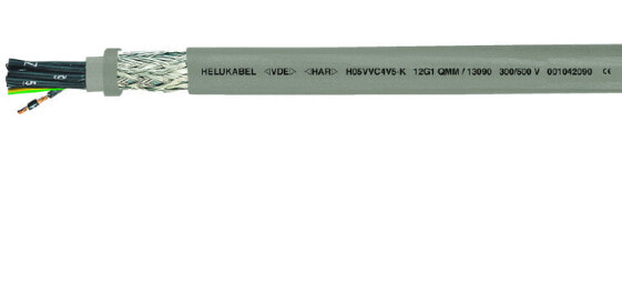 Helukabel H05VVC4V5-K - Low voltage cable - Grey - Polyvinyl chloride (PVC) - Polyvinyl chloride (PVC) - Cooper - 4G2.5