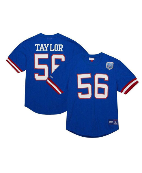 Men's Lawrence Taylor Royal New York Giants Retired Player Name and Number Mesh Top