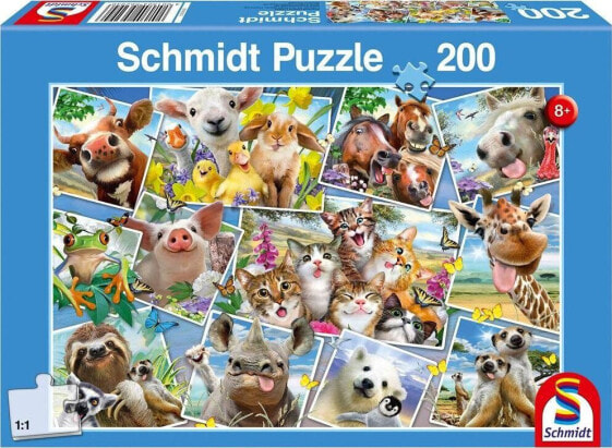 Schmidt Spiele Puzzle 200 Zwierzątka robią selfie