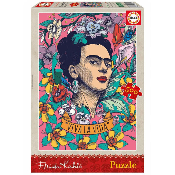 Развивающий пазл EDUCA BORRAS "Live Life Frida Kahlo" 500 элементов