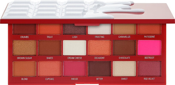 I Heart Revolution Eyeshadow Chocolate Palette Red Velvet