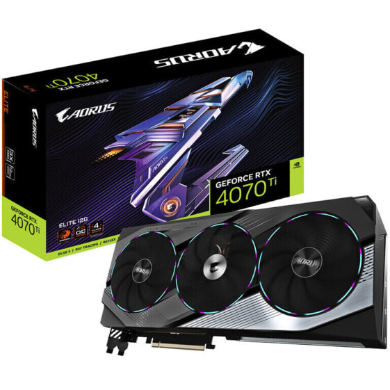 GIGABYTE Aorus GeForce RTX 4070 Ti Elite 12G, 12288 MB GDDR6X