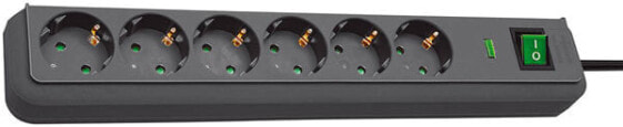 Brennenstuhl 1159700015 - 6 AC outlet(s) - 16 A - 4500 A - Black - 1.5 m