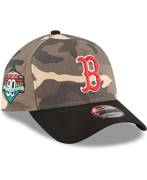 Men's Boston Red Sox Camo Crown A-Frame 9FORTY Adjustable Hat