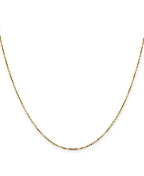 18k Yellow Gold 16" Box with Lobster Clasp Chain Necklace