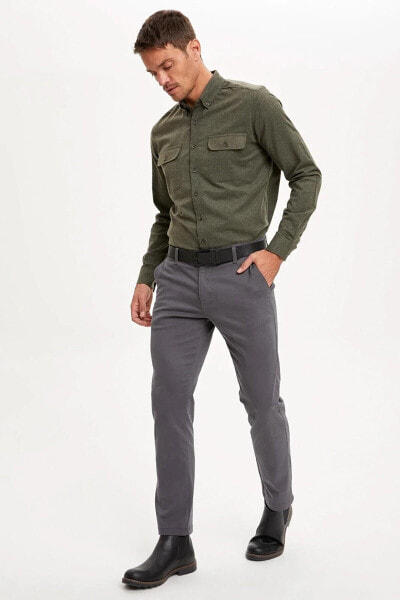 Брюки Regular Fit Chino от defacto Erkek Antrasit S6719AZ20AU