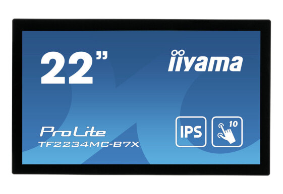 Iiyama ProLite TF2234MC-B7X - 54.6 cm (21.5") - 1920 x 1080 pixels - Full HD - LED - 8 ms - Black