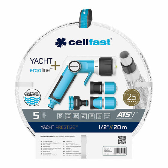 Набор шлангов с принадлежностями Cellfast Yacht PVC 20 m Ø 12,5 mm Выдвижной
