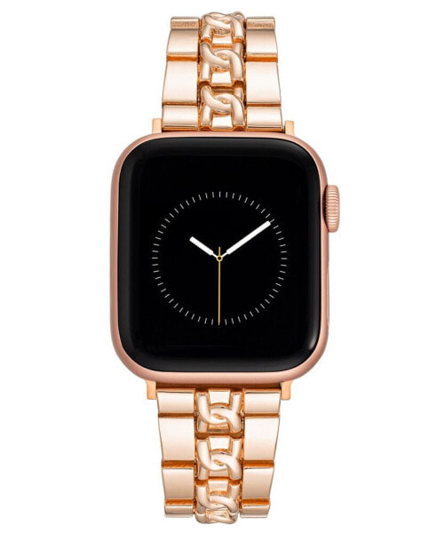 Women's Rose Gold-Tone Alloy Bracelet Compatible with 38mm, 40mm and 41mm Apple Watch