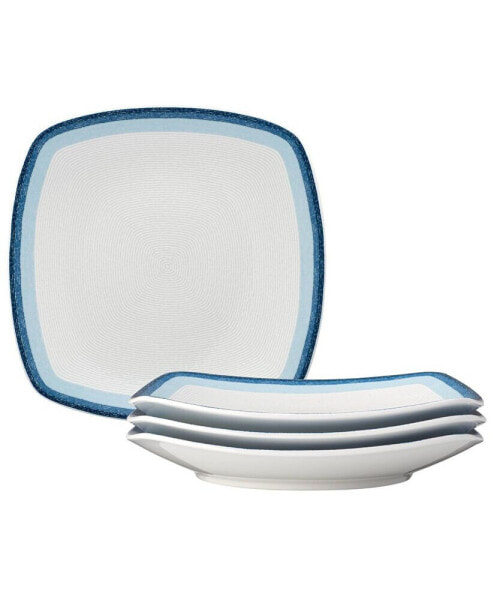 Colorscapes Layers Square Dinner Plate Set/4, 10.75"