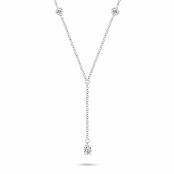 Elegant silver necklace for women NCL179W