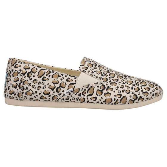 TOMS Redondo Leopard Slip On Womens Off White Flats Casual 10018294T