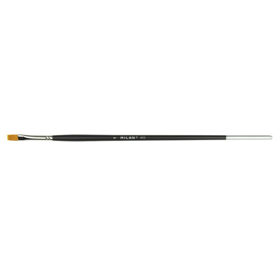 MILAN ´Premium Synthetic´ Flat Paintbrush With LonGr Handle Series 622 No. 8