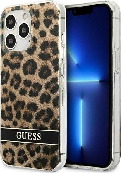 Guess Etui Guess GUHCP13LHSLEOW Apple iPhone 13 Pro brązowy/brown hardcase Leopard