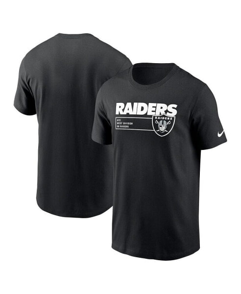 Men's Black Las Vegas Raiders Division Essential T-shirt