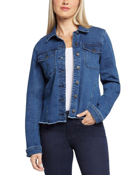 Nydj Frayed Hem Denim Jacket Women's