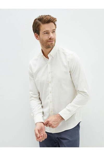 Lcwaıkıkı Basic Slim Fit Uzun Kollu Erkek Gömlek