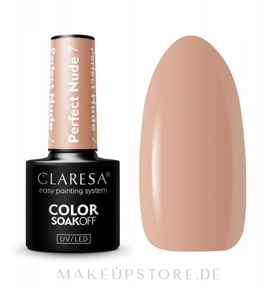 Gellack für Nägel - Claresa Perfect Nude Color Soak Off UV/LED 7