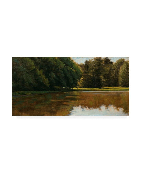 Michael Budden Summer Light White Pine Rd Pond Canvas Art - 37" x 49"