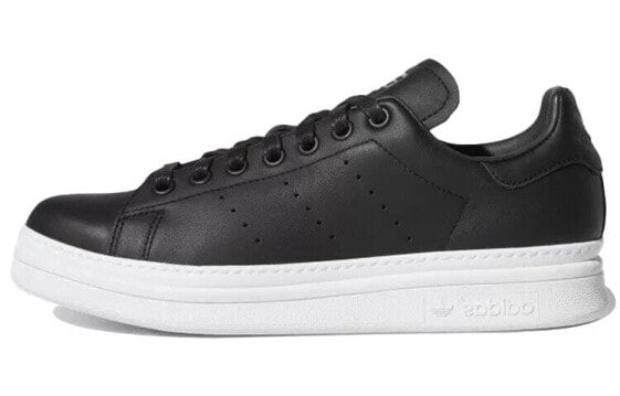 Кроссовки женские Adidas Originals StanSmith New Bold черно-белые (B28152)