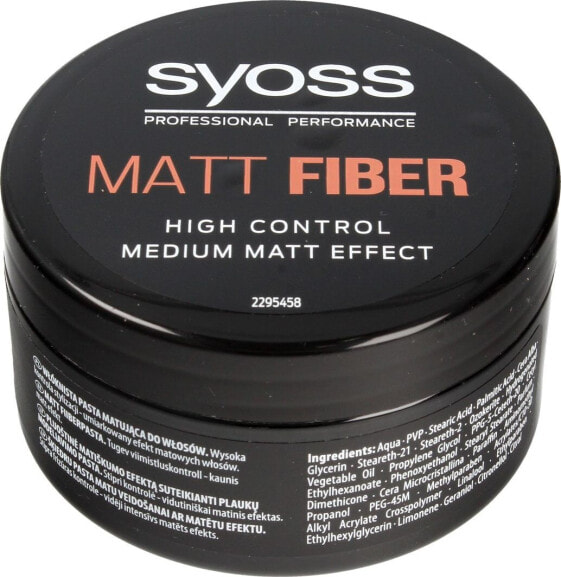 Паста матирующая для волос Syoss Matt Fiber 100 мл