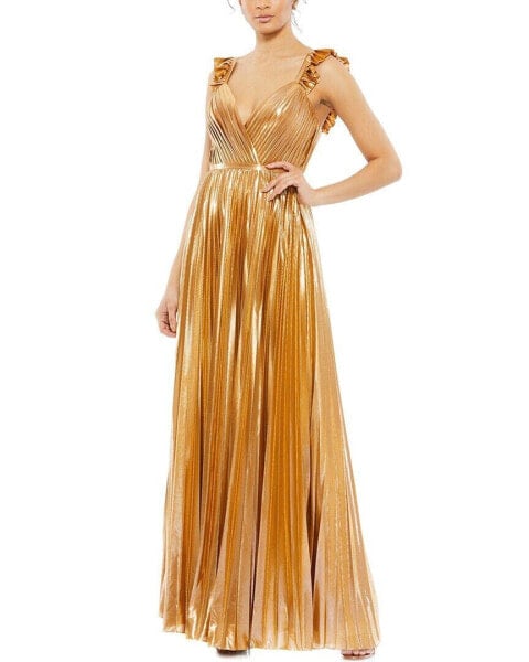 Mac Duggal Metallic Gown Women's 10