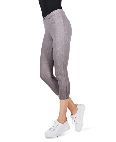 Women's Chino Capri-Length Cotton Blend Leggings