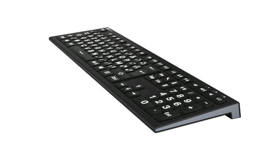 Logickeyboard LKB-LPWB-A2PC-FR - Full-size (100%) - USB - Scissor key switch - AZERTY - Black